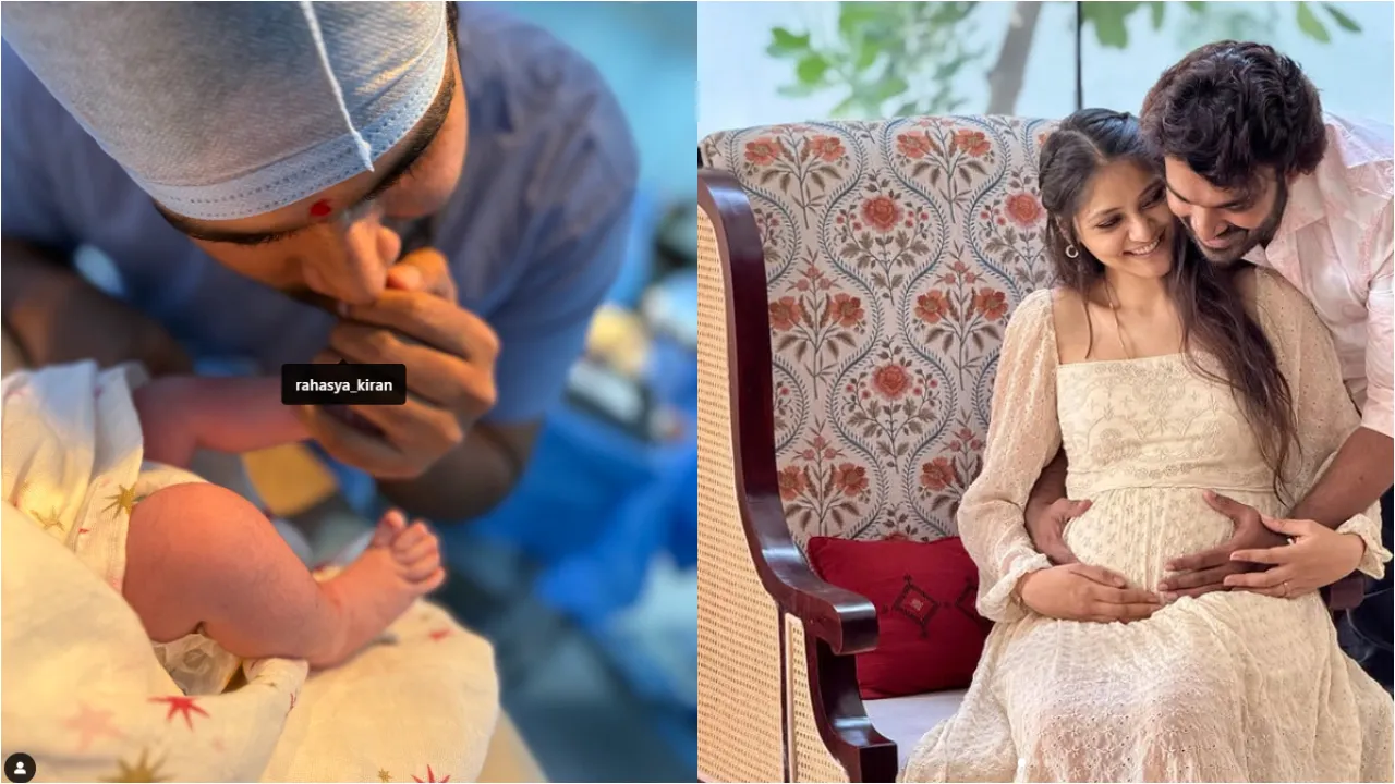 kiran abbavaram blessed with baby boy