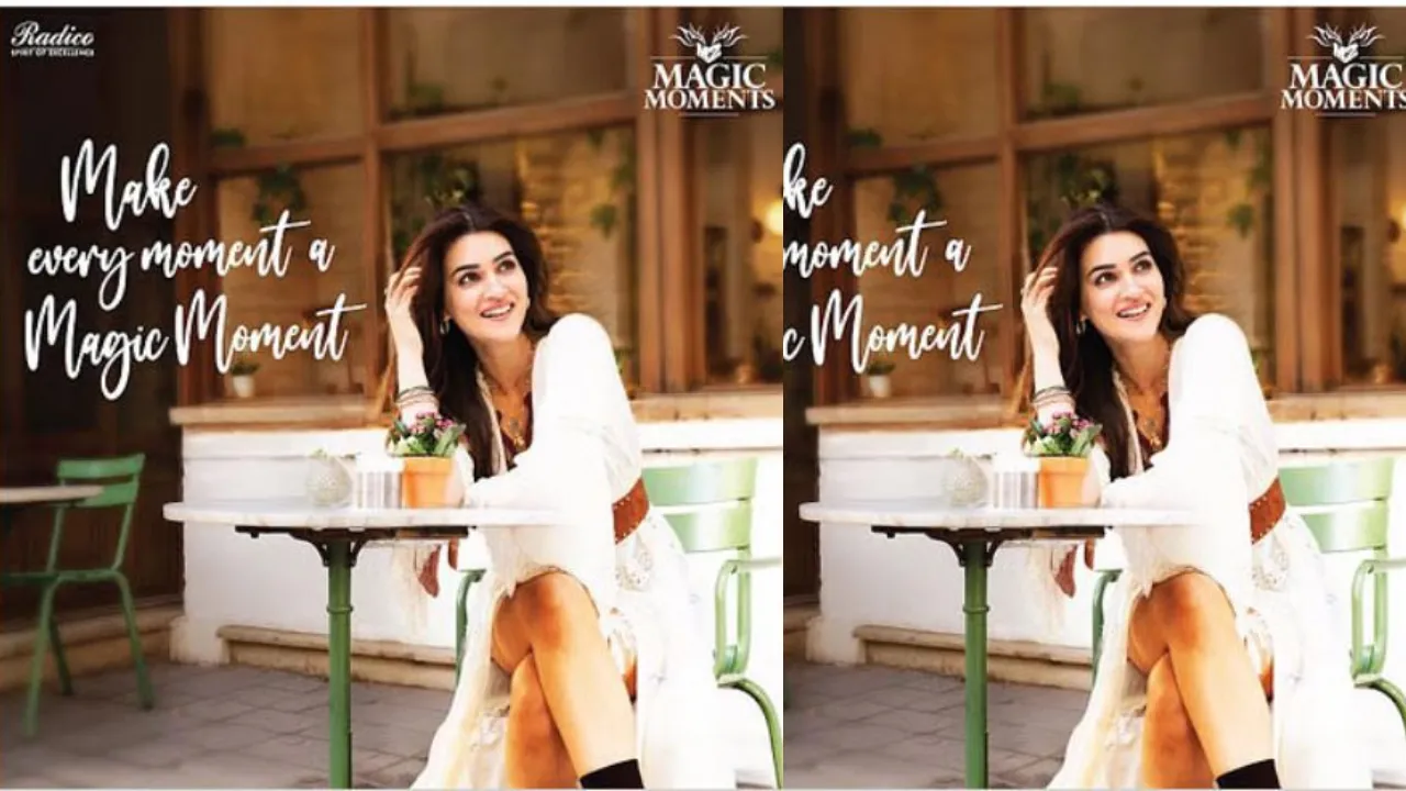 Kriti Sanon as brand ambassador for magic moments 