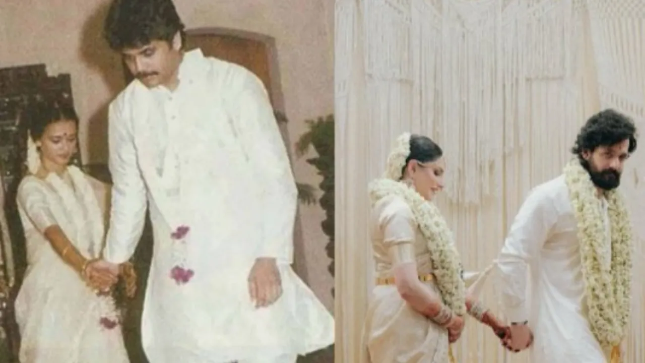 akhil- nagarjuna chose same wedding pattern