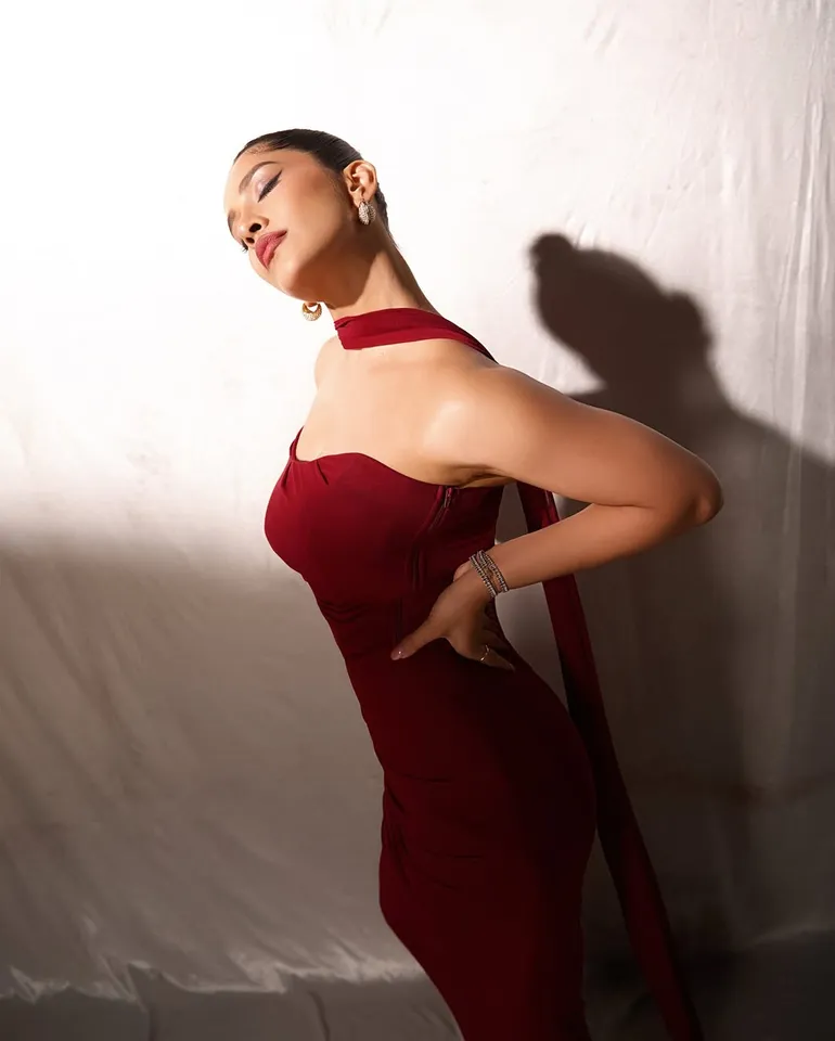 Nabha Natesh in red dress fifth pic