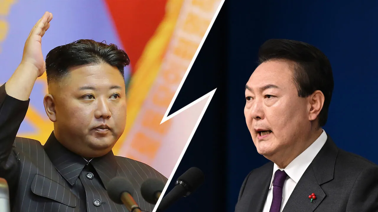 North Korea and South Korea