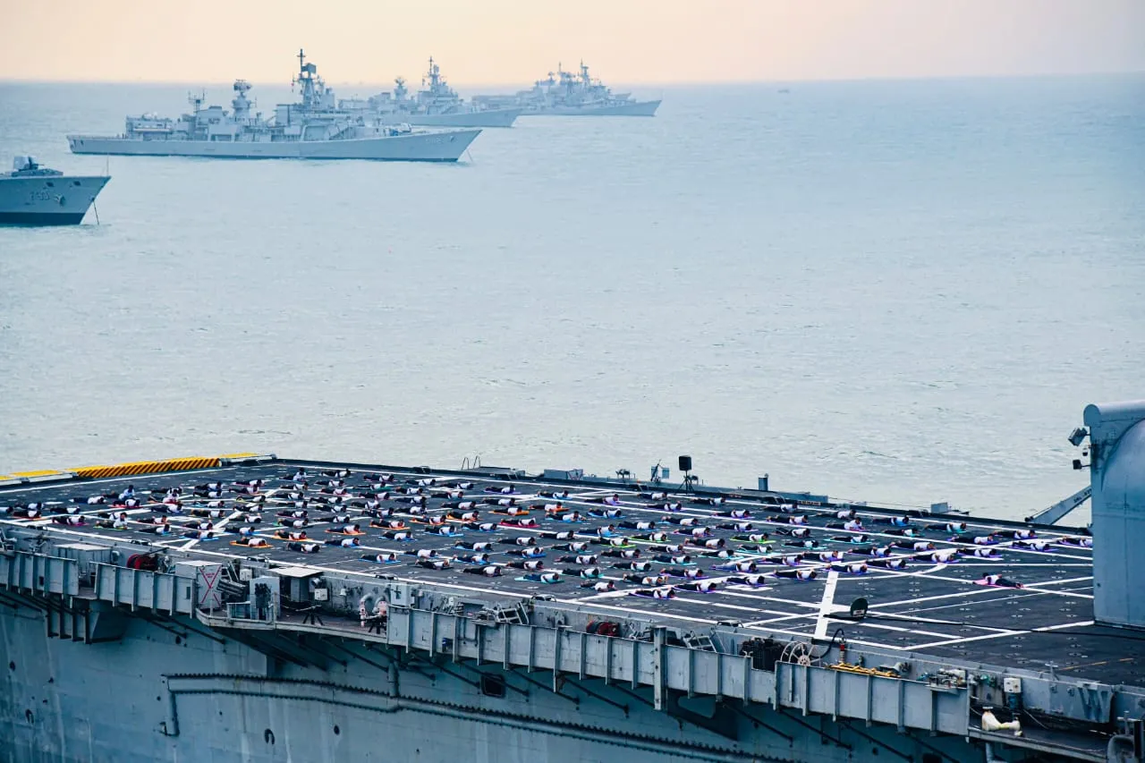 navy yoga day celebrations first pic