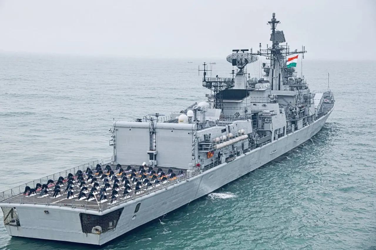 navy yoga day celebrations second pic