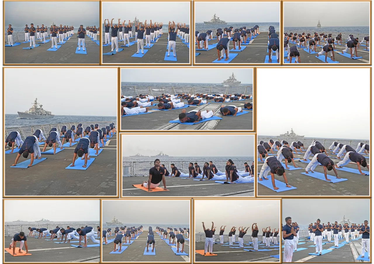 navy yoga day celebrations seventh pic