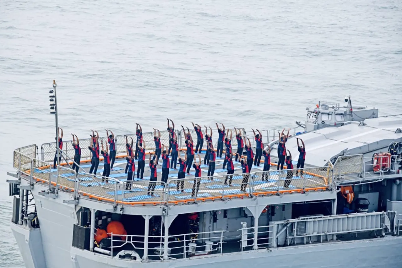 navy yoga day celebrations third pic