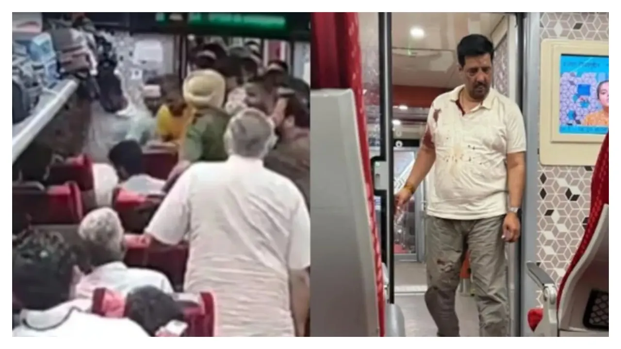 Man beaten on Vande Bharat for not giving seat to BJP MLA