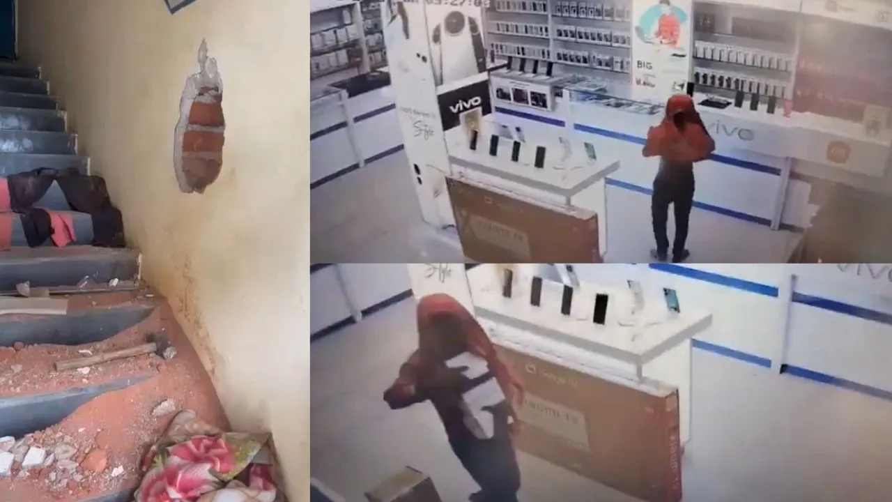 Hyderabad Dilsukh Nagar Mobiles stolen from Big C showroom