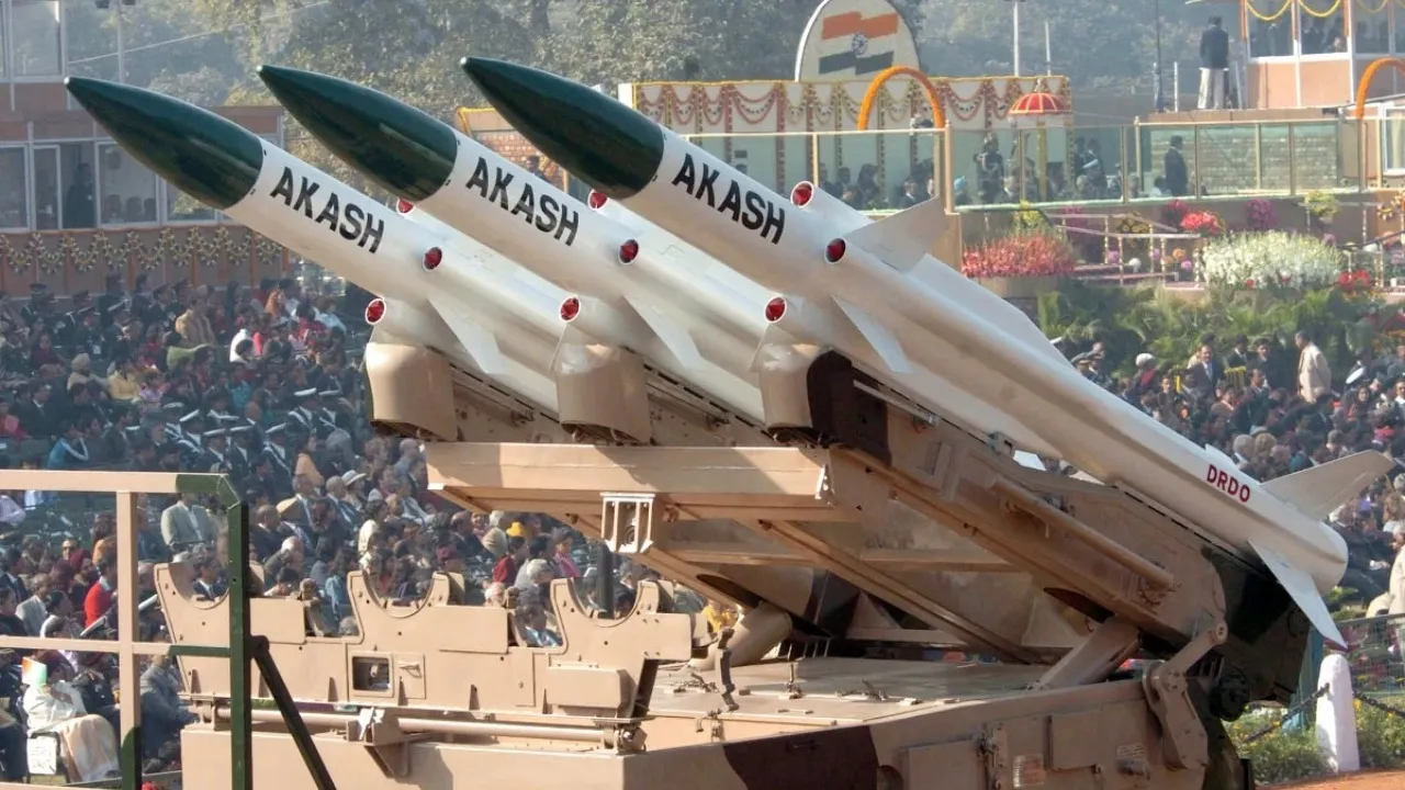 Akash supersonic missiles