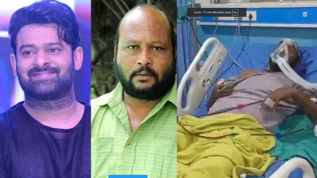 Prabhas financial help to actor fish venkat
