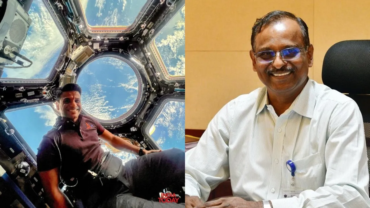 Astronaut Shubhanshu Shukla calls Isro chief from space