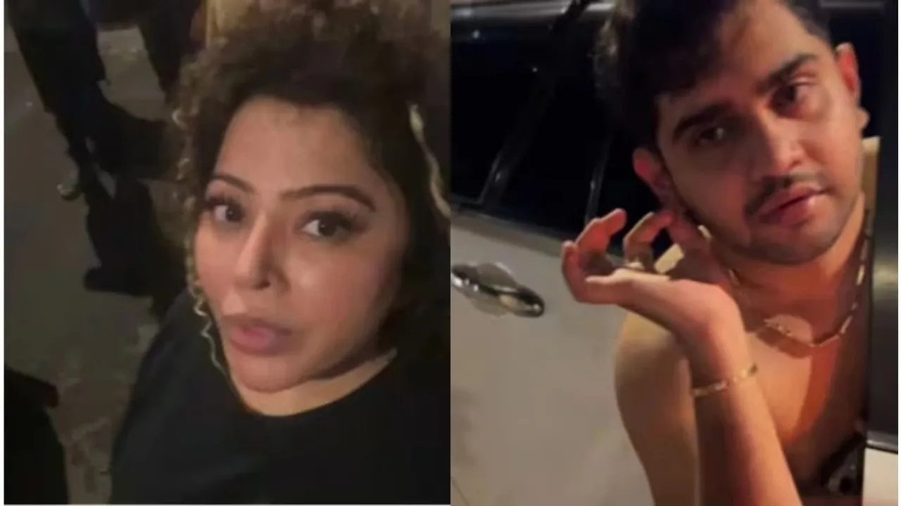 Drunk, semi naked son of Mumbai politician abuses influencer on camera