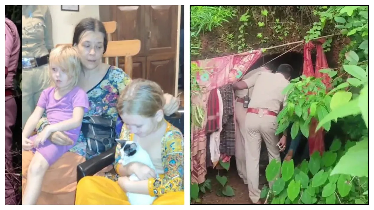 Russian Woman Found Living In Cave With 2 Daughters In Karnataka