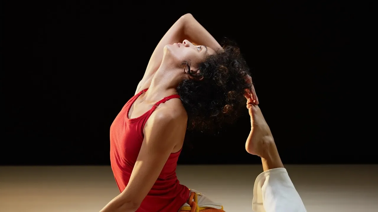 Head stretching pose