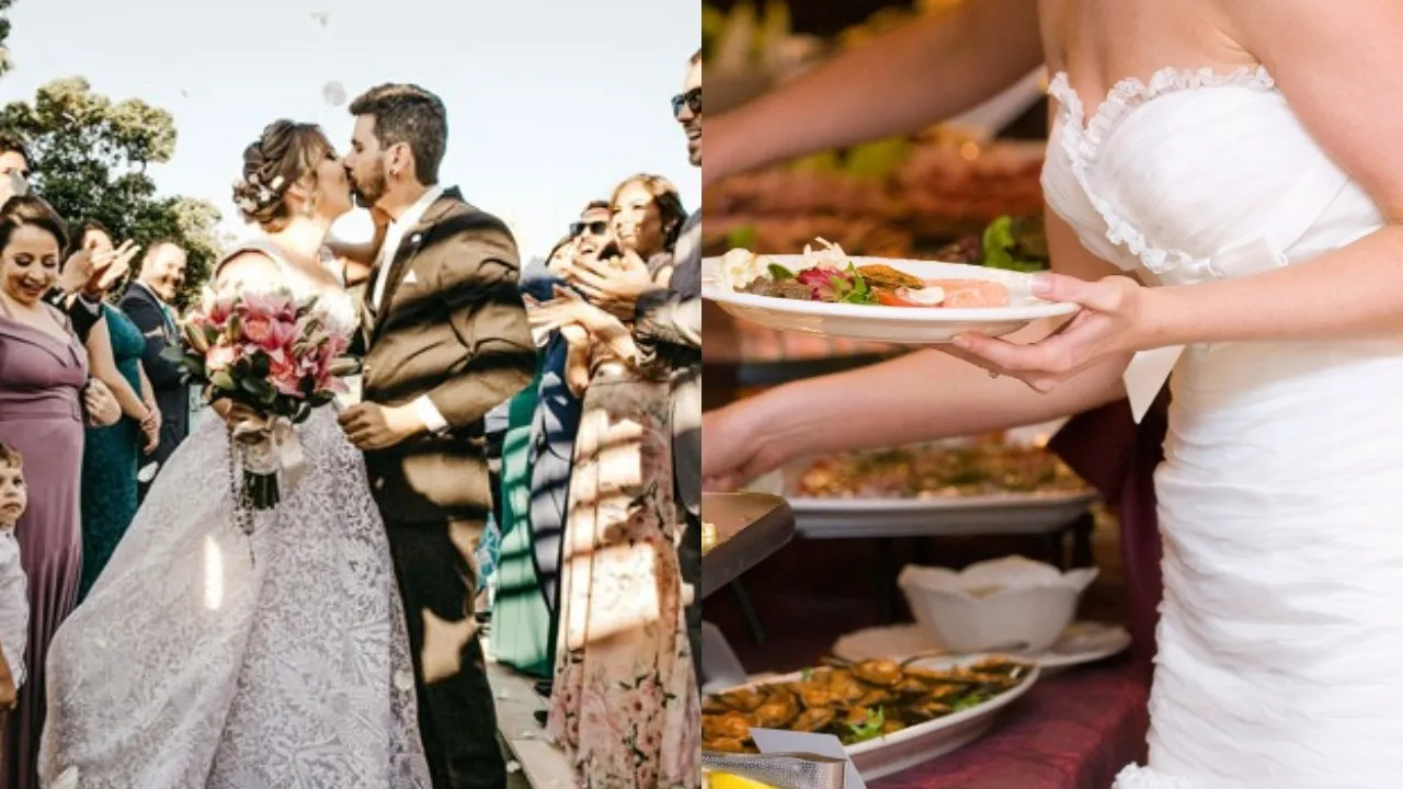 Newlywed couple auctions dinner at wedding to pay for honeymoon