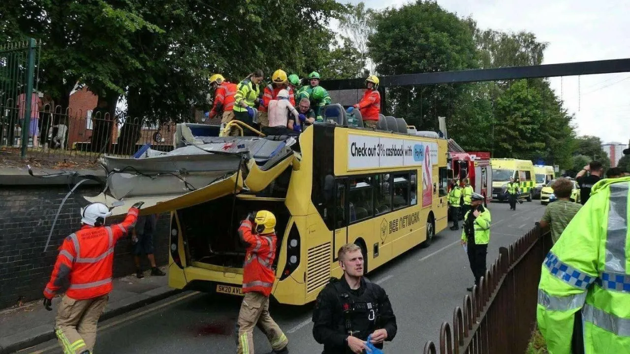 Double Decker Bus Crashes