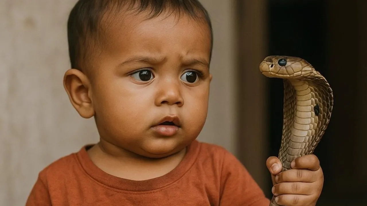 One-year-old bites cobra in Bihar, boy survives, snake dies