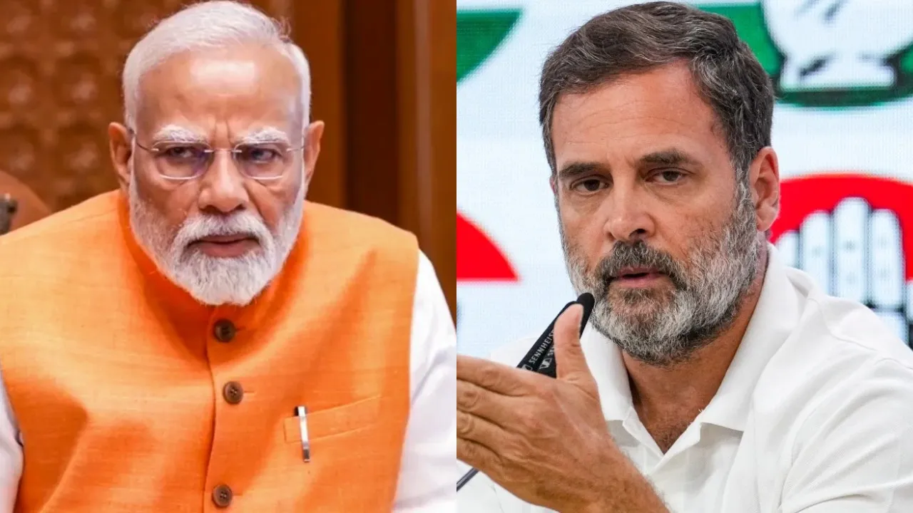 Modi and Rahul Gandhi