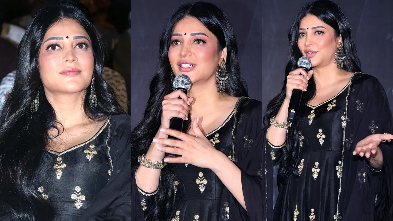 Shruti Haasan in Coolie Pre Release Event