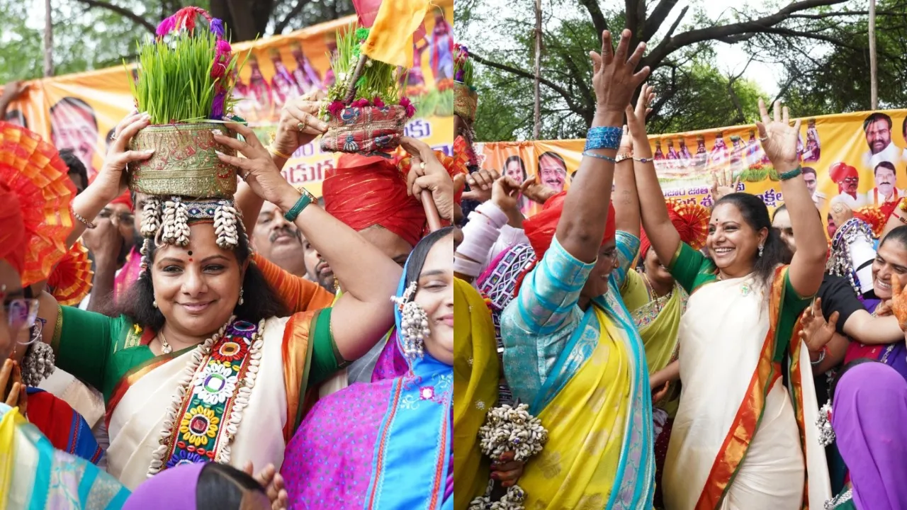 kavitha at teej festival pic one