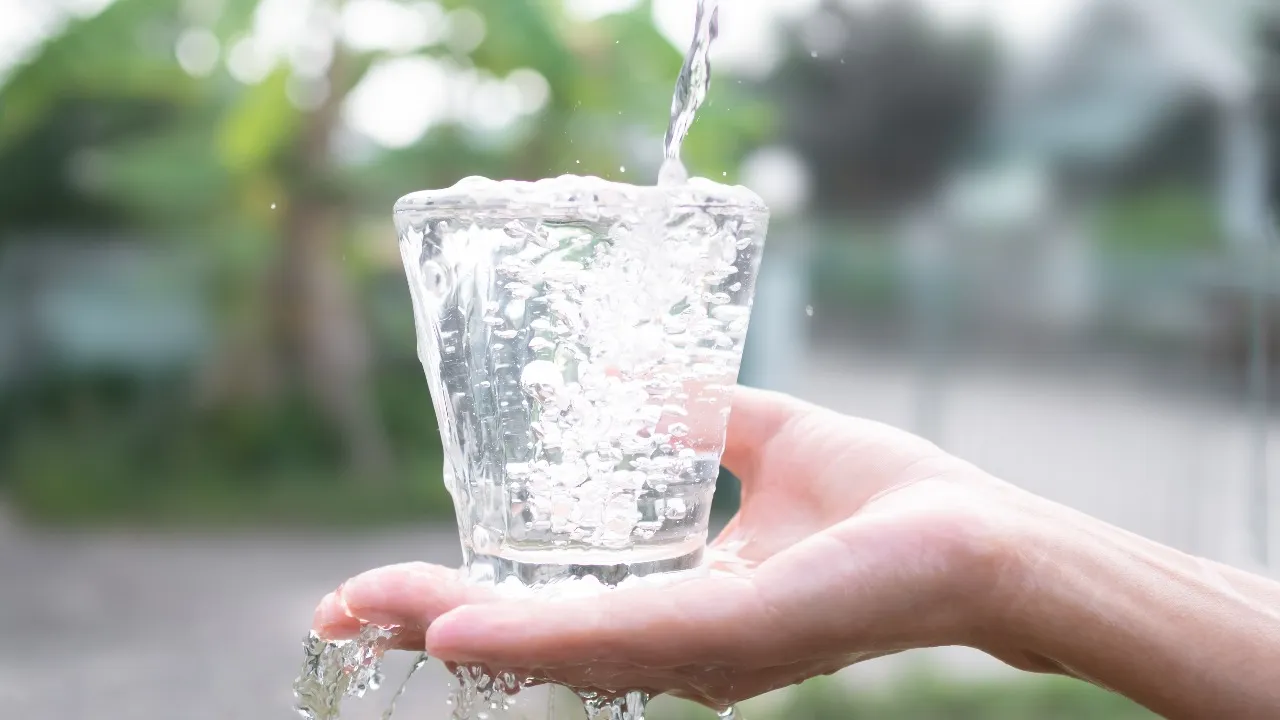 drinking water