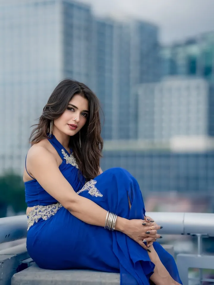 Priyanka Jain in blue pic five