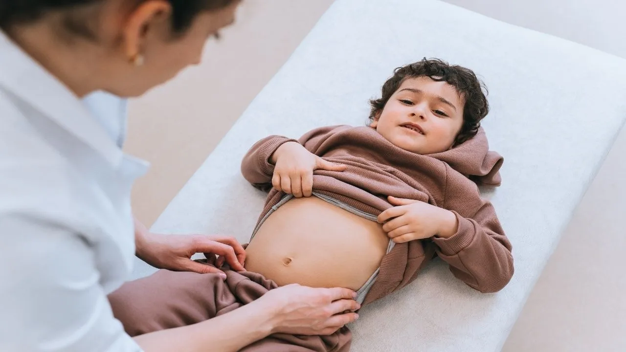 Stomach Worms in Child