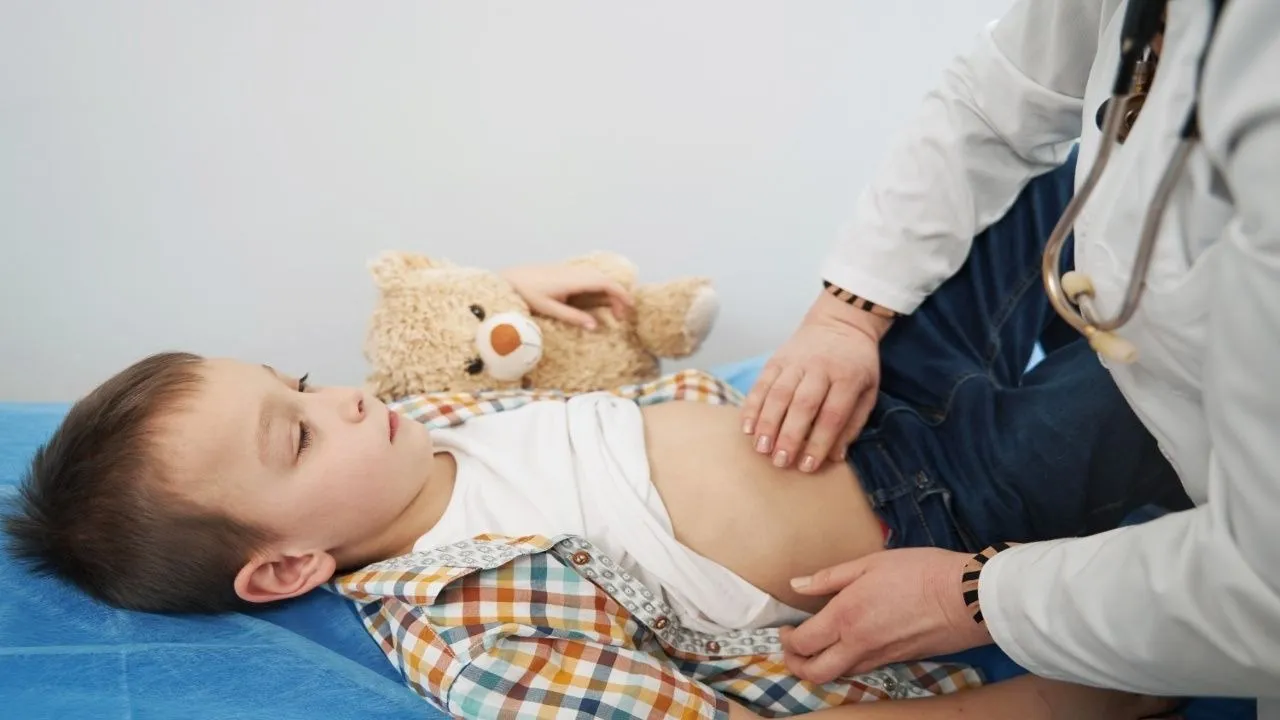 Stomach Worms in Child