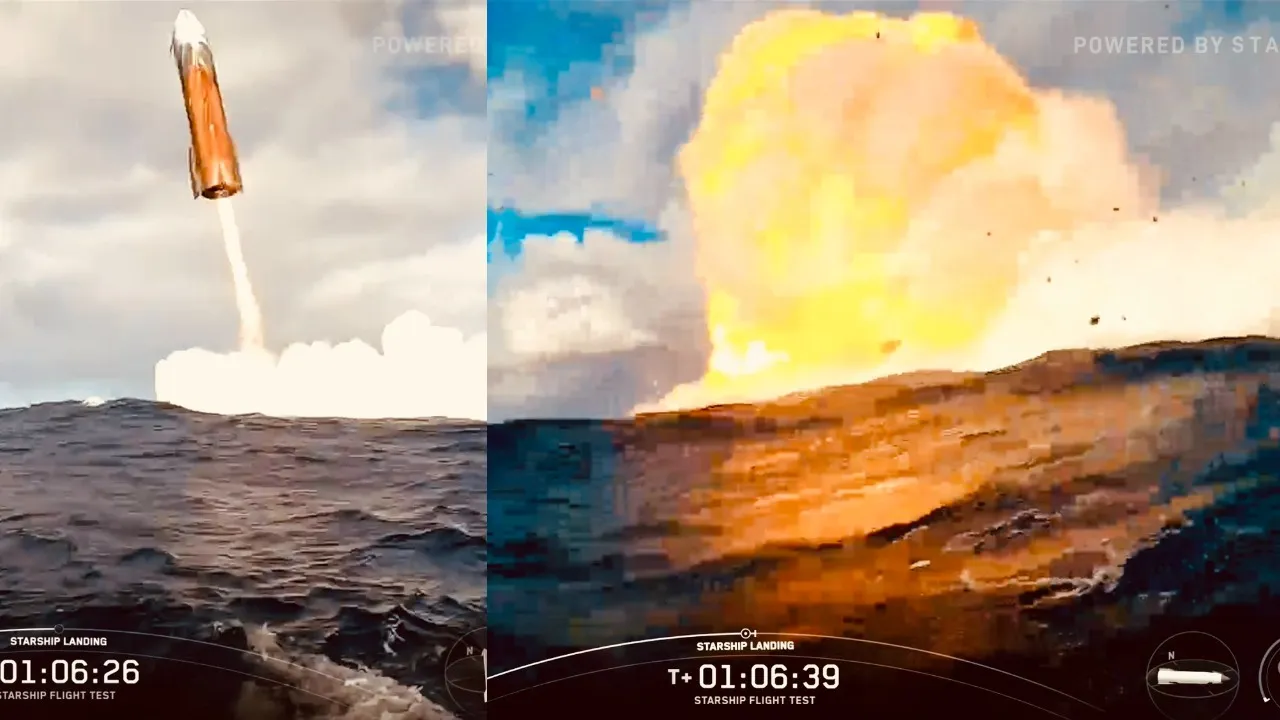 SpaceX Starship crashes