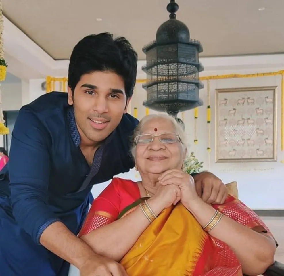 Allu Arjun with his grandmother