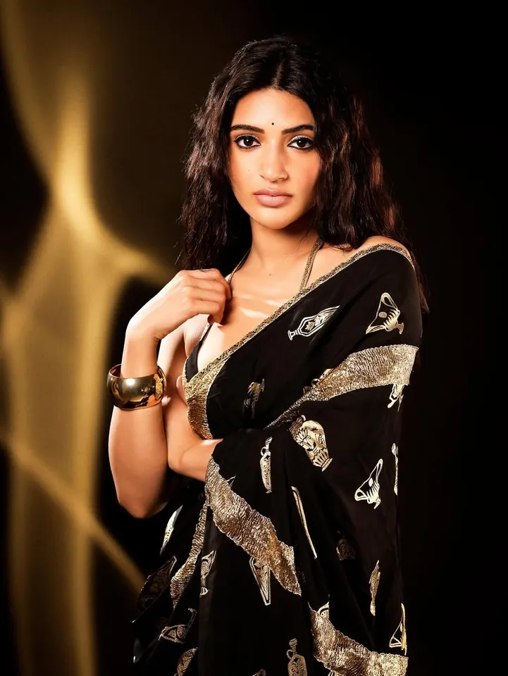 Sreeleela black saree pic four
