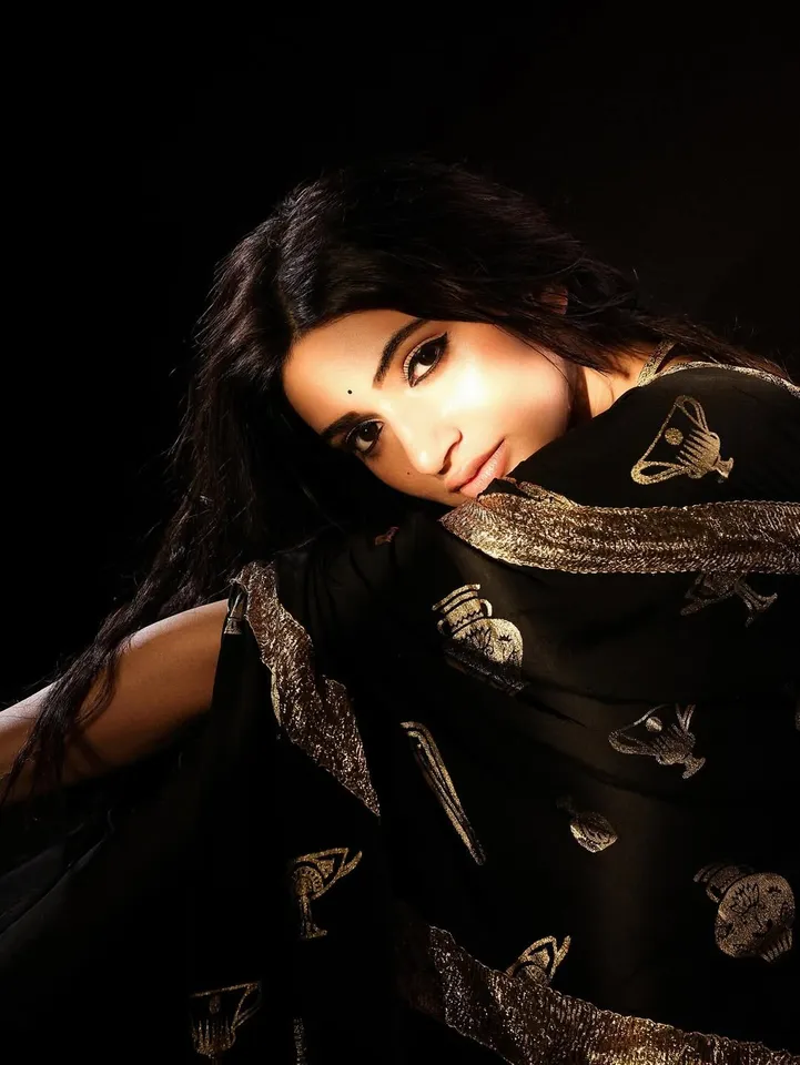 Sreeleela black saree pic three