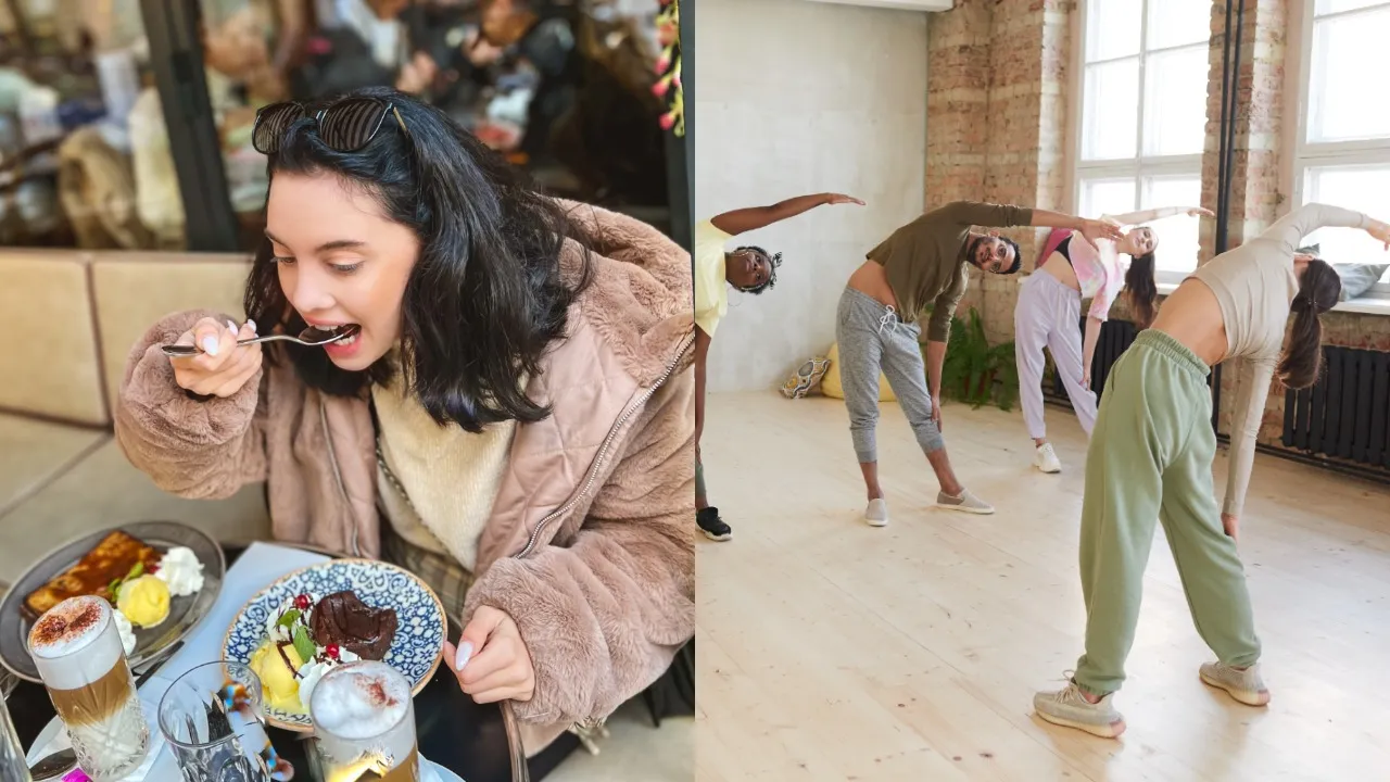 exercise and food eating