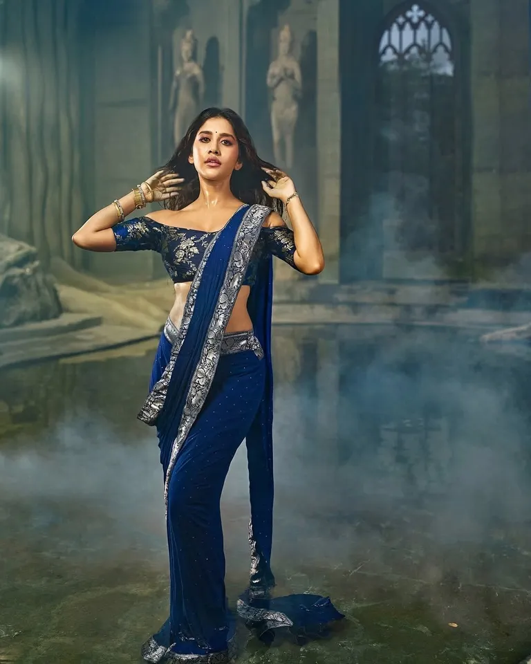 Nabha Natesh blue dress pic eight