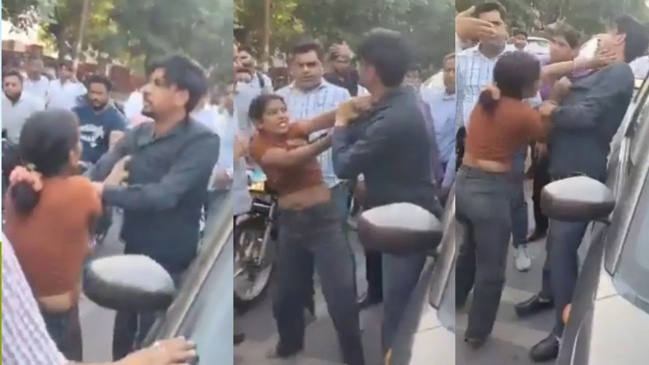 meerut wife grabs husband