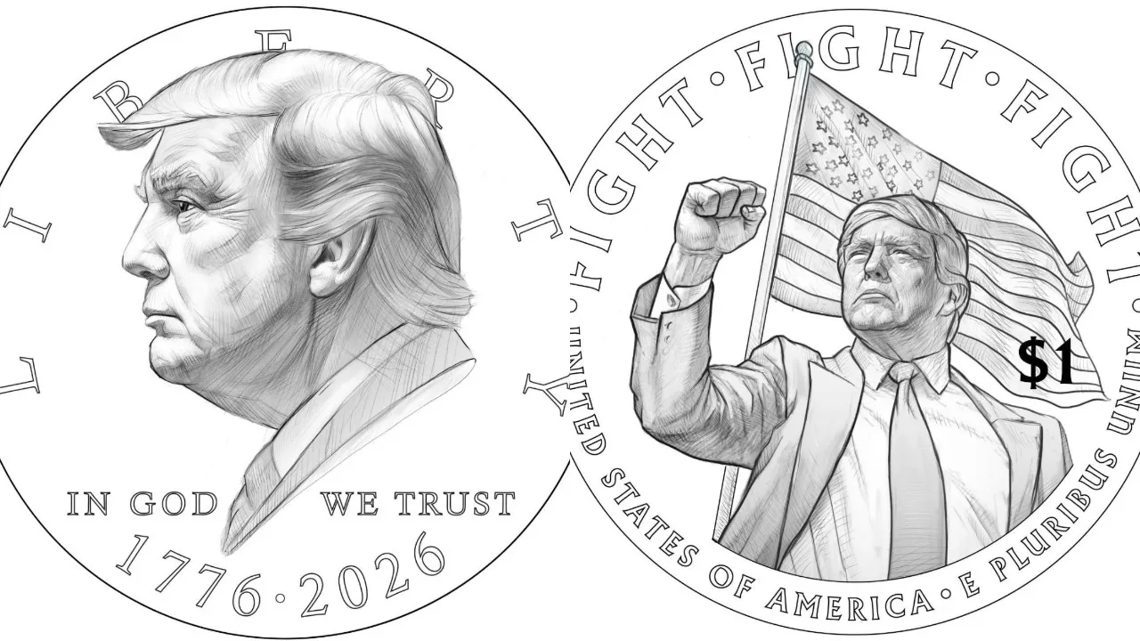 Trump team defend his appearance on proposed $1 coin despite being in violation of 1866 law