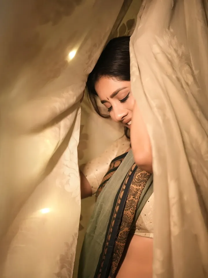 Nabha saree pic four