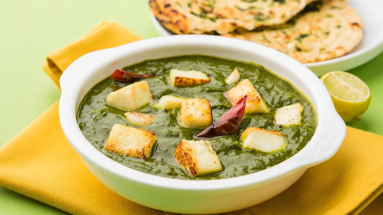 Spinach with paneer