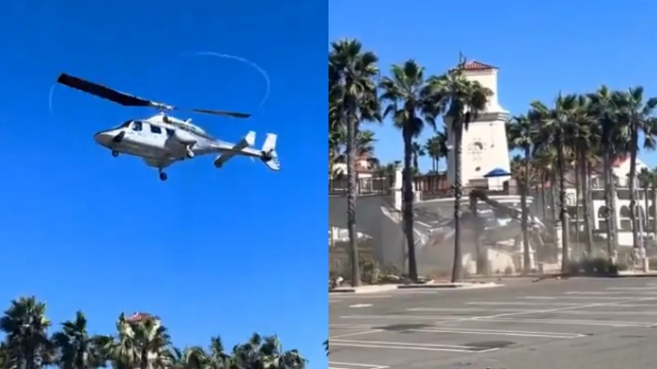 Helicopter Spins In Air, Crashes Into Trees At California Beach, 5 Injured