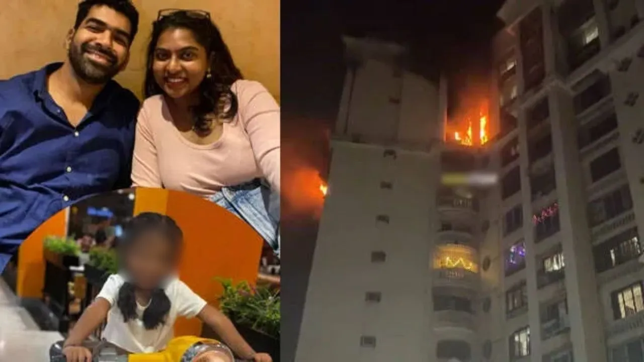 navi mumbai building fire on diwali 2025 night four people died