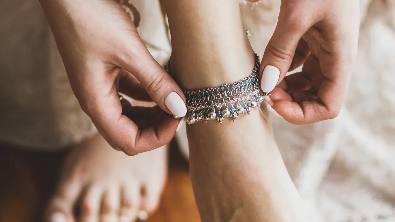 Silver anklets