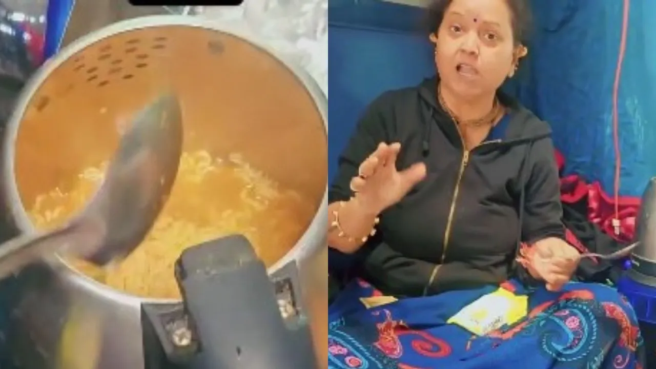 Train Cooked Maggi In Kettle