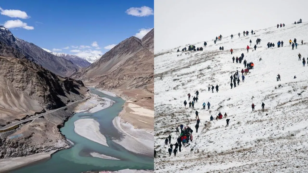 Himalayas bare and rocky after reduced winter snowfall, scientists warn