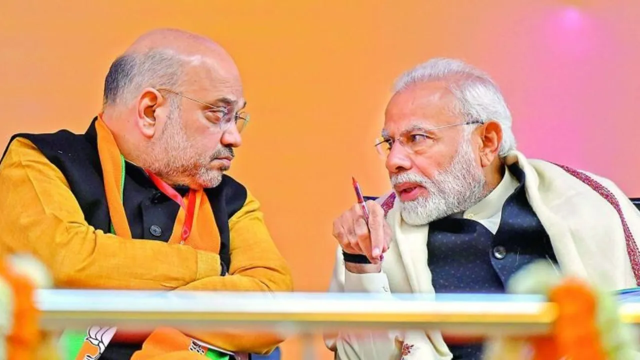 Amit shah and Modi 