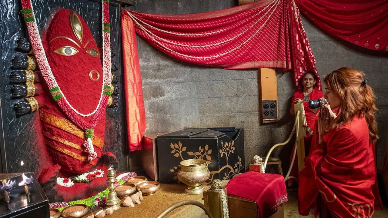 samantha devi Navratri pooja 