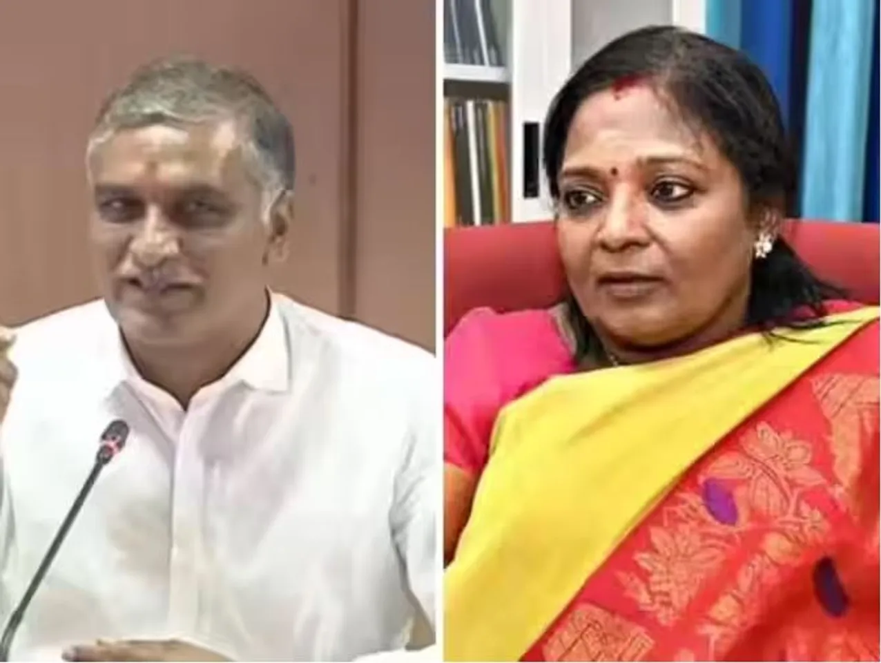 గవర్నర్‌ తమిళిసైపై మంత్రి హరీష్‌రావు ఫైర్‌
