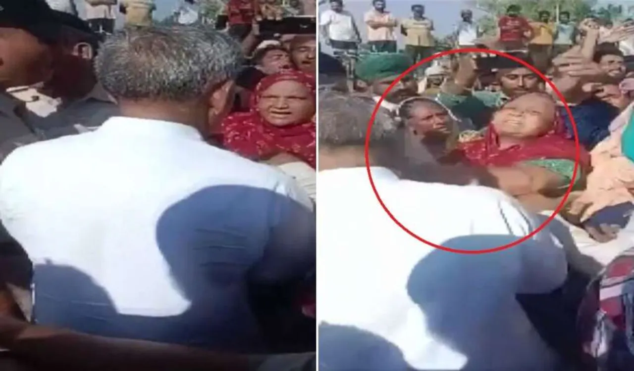 ఎమ్మెల్యే చెంపపగలకొట్టిన మహిళ...వైరల్ వీడియో..!!