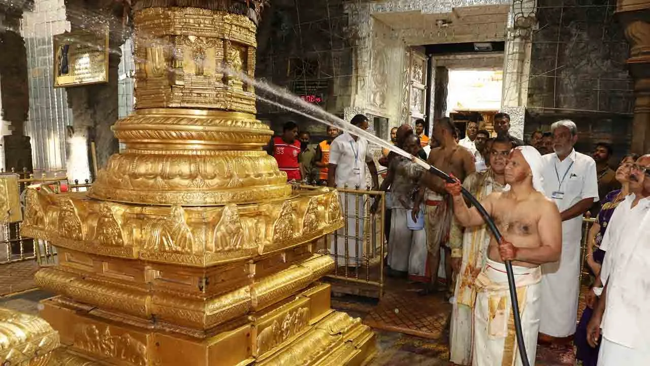 తిరుమలలో శాస్త్రోక్తంగా కోయిల్ ఆళ్వార్ తిరుమంజనం