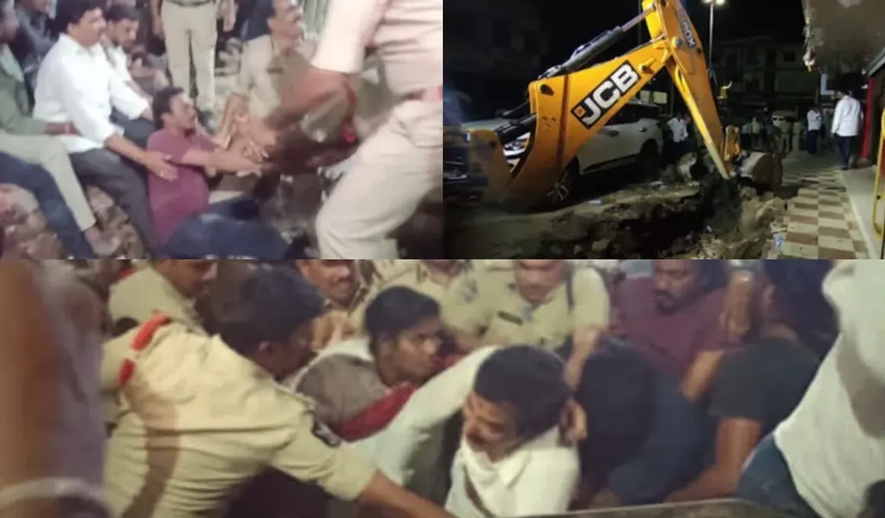 నరసాపురంలో తీవ్ర ఉద్రిక్తత .. భారీగా మోహరించిన పోలీసులు