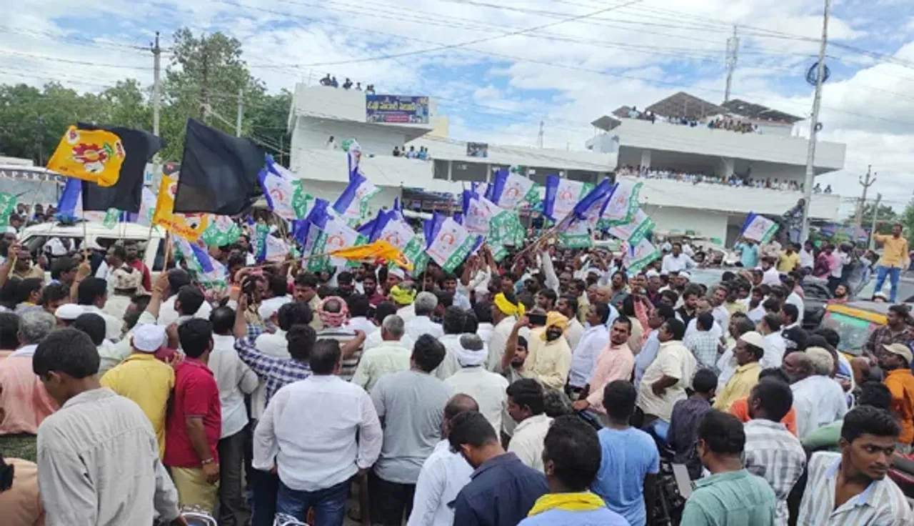 వినుకొండలో  గాలిలో  కాల్పులు, ఉద్రిక్తత