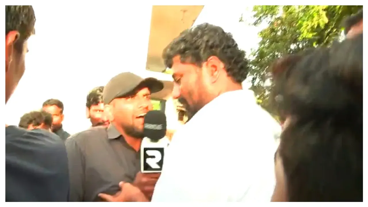 నోరు విప్పని ప్రభుత్వ విప్‌.. రిపోర్టర్‌ను తోసేస్తూ వెళ్లిన వైనం